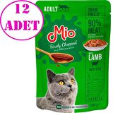 Mio Kedi Yaş Mama Kuzu Etli 100 Gr 12 AD