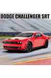 DODGE CHALLENGER SRT 1:24 DİECAST MODEL ARABA DODGE ARABA SESLİ IŞIKLI KAPILARI AÇILIR