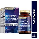 Nutraxin Keratin Formula 60 Tablet Keratin İçeren Takviye Edici Gıda.elfakozmetik1