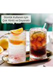 1 Adet Y38 420 ml Vintage Hobnail Bardak Antika Boncuk Kabartmalı Kahveviski