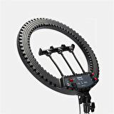 Lopard 43cm Işıklı Telefon Tutucu Ring Light — 112 LED, 2900–6500K, Uzaktan Kumanda, USB Şarjlı