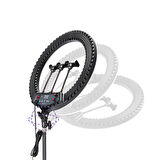 Lopard 43cm Işıklı Telefon Tutucu Ring Light — 112 LED, 2900–6500K, Uzaktan Kumanda, USB Şarjlı