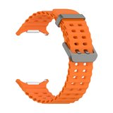 Gpack Samsung Galaxy Watch Ultra 47mm Kordon Tırtıklı Tasarım Silikon KRD118