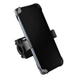 HY-XH09 Kaliteli Bisiklet ve Motosiklet İçin Telefon tutucu 360° Ayarlanabilir ( KIRMIZI+SİYAH RENK) Çift RENKLİ
