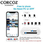 Corcoz Lightning To Sd Card Camera Reader Kablo Iphone Sd Micro Okuyucu Kablo Adaptör - CZ54