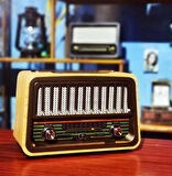 2868 Bluetooth’lu Nostaljik Görünümlü Müzik Kutusu Usb Sd Kart Radyo Mp3 Çalar - Nostaljik Radyo