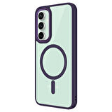 Gpack Samsung Galaxy S23 FE Kılıf Wireless Şarj Özellikli Buttom Magsafe Silikon Kapak