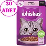 Whiskas Somonlu Pouch Kedi Maması 85 Gr 20 AD