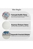 Banyo Paspası, Yumuşak Banyo Halısı, Kaymaz Dot Tabanlı, Yıkanabilir - 60x100