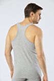 Cacharel Erkek Halter Yaka Spor Atlet Gri