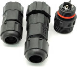 Su Geçirmez 3 Pin Konnektör IP68 Dişi-Erkek Takım 16 mm