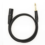 Enstrüman Gitar Kablosu XLR Erkek 6.35mm  Erkek Kablo 10 metre Kablo