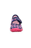 Superfit Bonny Kız Çocuk Ev Kreş Ayakkabısı - Lacivert Pembe Kalpli 800283-8800