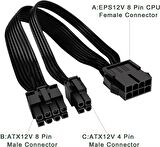 8 pin to 8+4 pin Cpu Kablo Çevirici