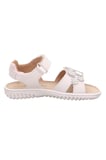 Superfit Sparkle Kız Çocuk Sandalet Çiçekli - Açık Krem 009019-1000