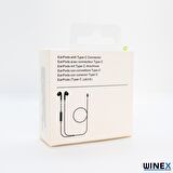 Winex JHL203 Pro3 Type-C Mikrofonlu Kablolu Kulaklık Beyaz