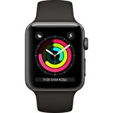 Apple Watch Series 3 GPS 42 mm Uzay Grisi Alüminyum Kasa ve Siyah Spor Kordon MTF32TU/A