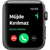 Apple Watch Series 3 GPS 42 mm Uzay Grisi Alüminyum Kasa ve Siyah Spor Kordon MTF32TU/A