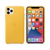 Apple iPhone 11 Pro Max için Deri Kılıf Mayer Limon - MX0A2ZM/A
