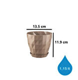 Omnipazar SO-KRT2 Dekoratif Kristal Saksı Takımı 1.15 Litre No 2