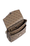 Guess Kadın Bej Eco Brenton Omuz Çantası
