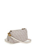 Guess Krem Kadın 5x24x13 Fermuarlı Çapraz Çanta HWBD7879710-DVL