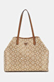 Guess Kadın Rafya Vikky Shopper Çanta