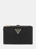 Guess Kadın Siyah Laurel Çift Fermuarlı Organizer