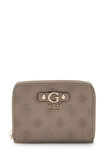 Guess Kadın Kahverengi Gerty 4G Logolu Cüzdan