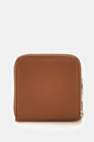 Guess Kadın Kahverengi Laurel Logolu Mini Cüzdan