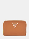 Guess Kadın Kahverengi Laurel Orta Boy Fermuarlı Cüzdan