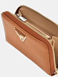 Guess Kadın Kahverengi Laurel Orta Boy Fermuarlı Cüzdan
