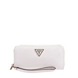 Guess Kadın Ekru Laurel Büyük Fermuarlı Cüzdan