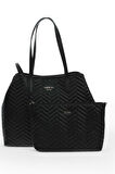Guess Vikky II Siyah Kadın Omuz Çantası HWQG9318290