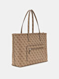 Guess Kadın Kahverengi Power Play Büyük Teknolojik Tote Çant