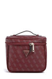 Guess Kadın Bordo Jesco Makyaj Çantası