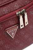 Guess Kadın Bordo Jesco Makyaj Çantası