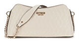 Guess Kadın  Bej  Betula Top Fermuarlı Omuz Çantası