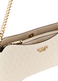 Guess Kadın  Bej  Betula Top Fermuarlı Omuz Çantası