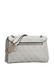 Guess Kadın Mavi Noelle Dönüştürülebilir Flap Crossbody Çant
