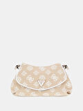Guess Kadın Beyaz Beyza Flap Omuz Çantası