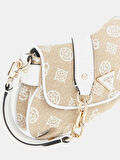 Guess Kadın Beyaz Beyza Flap Omuz Çantası