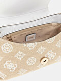 Guess Kadın Beyaz Beyza Flap Omuz Çantası