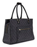 Guess Kadın Antrasit Jesco Shopper Tote Çanta