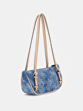 Guess Kadın Mavi Cerelia Mini Omuz Askılı Satchel Çanta