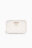 Guess Kadın Krem Giully Orta Boy Fermuarlı Cüzdan