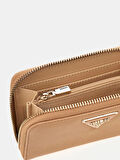 Guess Kadın Bej Laurel Orta Boy Fermuarlı Cüzdan