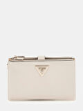 Guess Kadın Ekru Laurel Çift Fermuarlı Organizer
