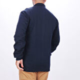 Sweatshirt 2 İplik Polo Yaka Lacivert