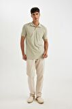 DeFacto New Regular Fit Kısa Kollu Pike Basic Düz Polo Tişört D4610AX24SMKH478
